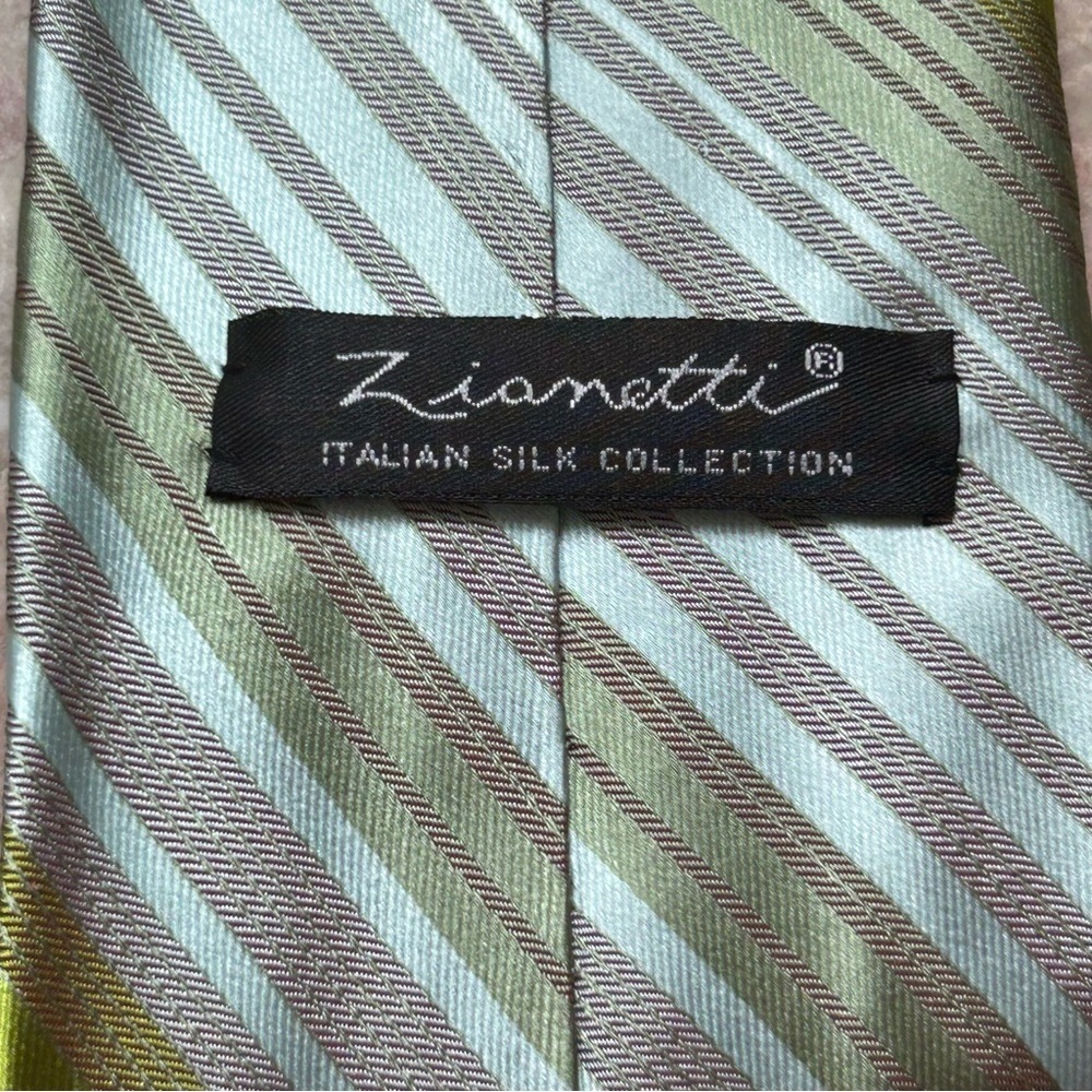 Zianetti Italian Silk Collection Men’s 100% Silk Neck Tie Career Dress Formal - Picture 2 of 6